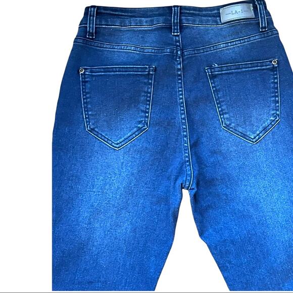 DARK WASH SUPER SKINNY STRAIGHT LEG JEAN-STRETCH-GREAT FIT- *BNWT* - Picture 4 of 6
